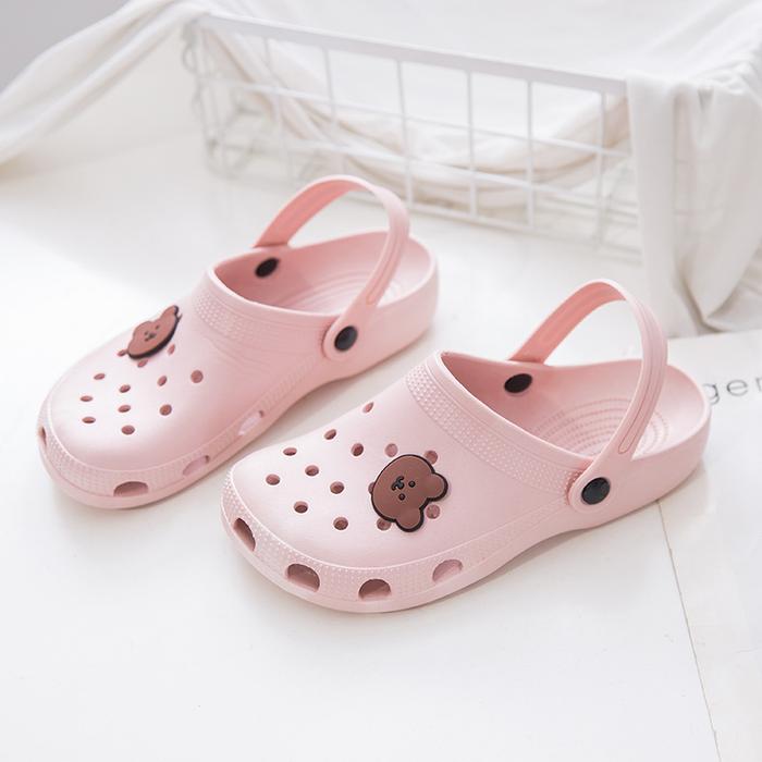 Gambar DS-E Sendal / Sandal Wanita Dewasa Cute Bear Baim Kodok Empuk 0819 - DS-E Pink, 36/37 dari BigPlaza undefined Tokopedia