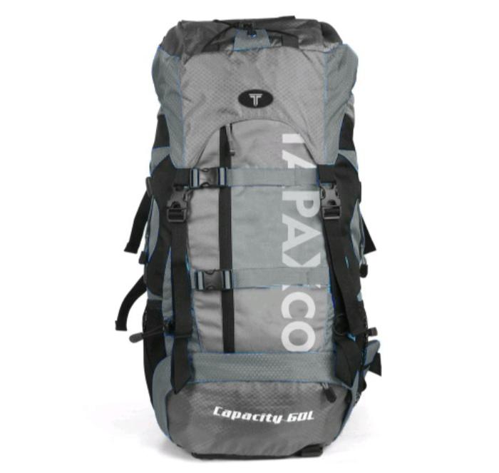 Gambar TAPAXCO Tas Gunung Pria Mowgli Carrier Backpack 60L Casual Local Original (FREE RAINCOVER) Bag - Abu-abu dari Tapaxco undefined Tokopedia