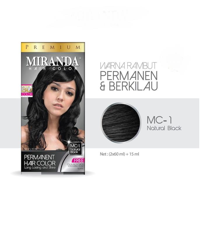Gambar Miranda Hair Color Premium All Variant-Pewarna Rambut Miranda - Natural Black, 30 ml dari Sunjaya Utama Mart undefined Tokopedia