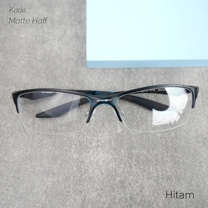 Gambar Kacamata Half Frame Pria Sport Titanium Minus Baca Anti Radiasi Ducati - Hitam, Frame saja dari Optik Cahayaa undefined Tokopedia