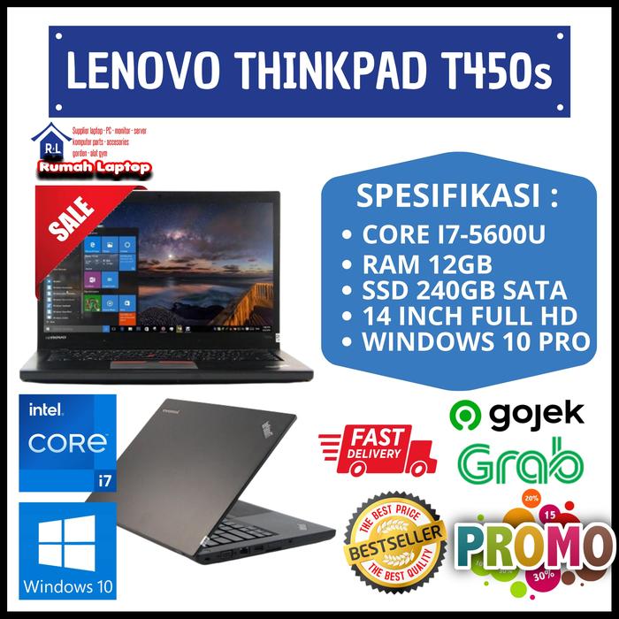 中古良品 14インチ Wi-Fi有 ノートパソコン レノボ Lenovo T450s 第5