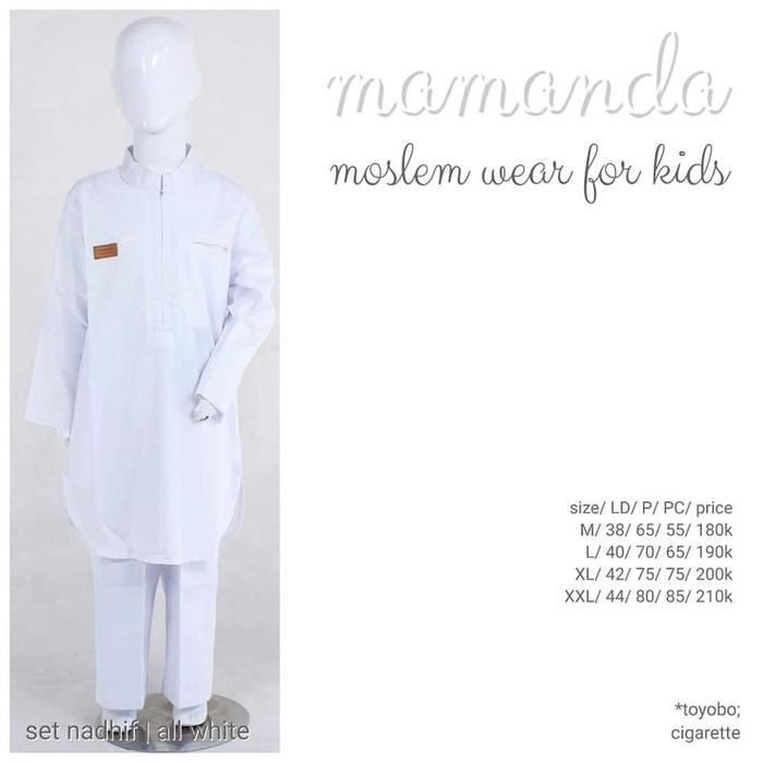 Gambar MAMANDA KIDS Ultimate Series || Set Nadhif All Whte - M dari favorshopstuff undefined Tokopedia