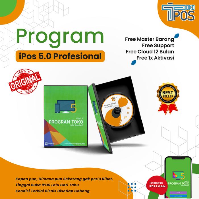 Gambar Program Toko Ipos 5 Standart ORIGINAL - IPOS 5 STD ONLY dari RESTU KOMPUTER undefined Tokopedia