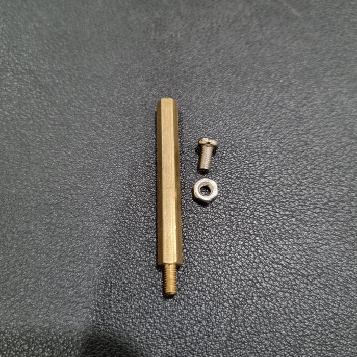Gambar Spacer Brass M3 Kuningan Dudukan PCB 0.5, 0.8, 1, 1.5, 2, 2.5, 3, 4 cm - 4cm dari Unique-Electronics undefined Tokopedia