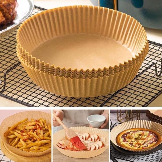 Gambar - PAPEROAST Alas Air Fryer Disposable Paper Liner Waterproof - 50PCS - 50PCS BULAT dari mustamark undefined Tokopedia