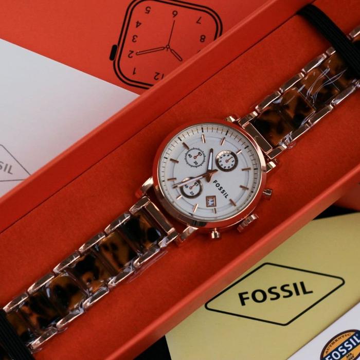 Gambar Jam Tangan wanita terbaru model rantai mika crhono variasi free box - kuning hitam dari Toko Davin Jaya shop undefined Tokopedia