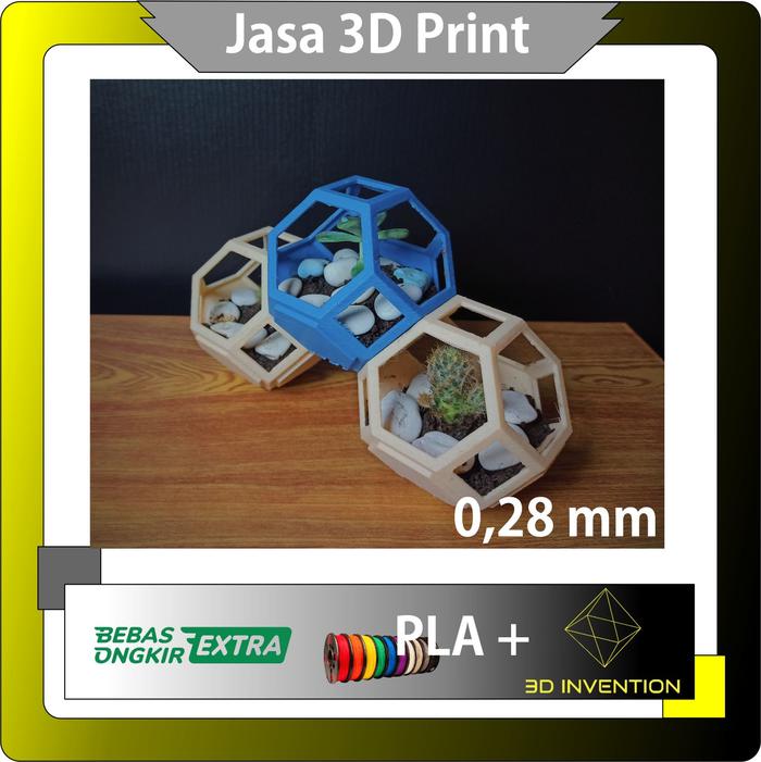 Gambar Custom Print 3D / Cetak 3 Dimensi / 3D Printing 0,28 mm bahan PLA+ dari 3D Invention undefined Tokopedia