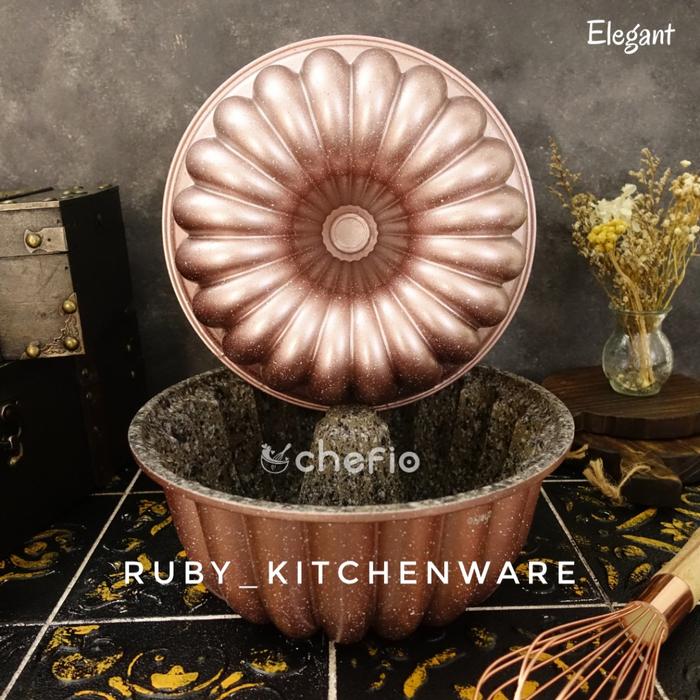Gambar Chefio Loyang Elegant Pan Nordic Style Bundt Pan dari Ruby Kitchenware undefined Tokopedia