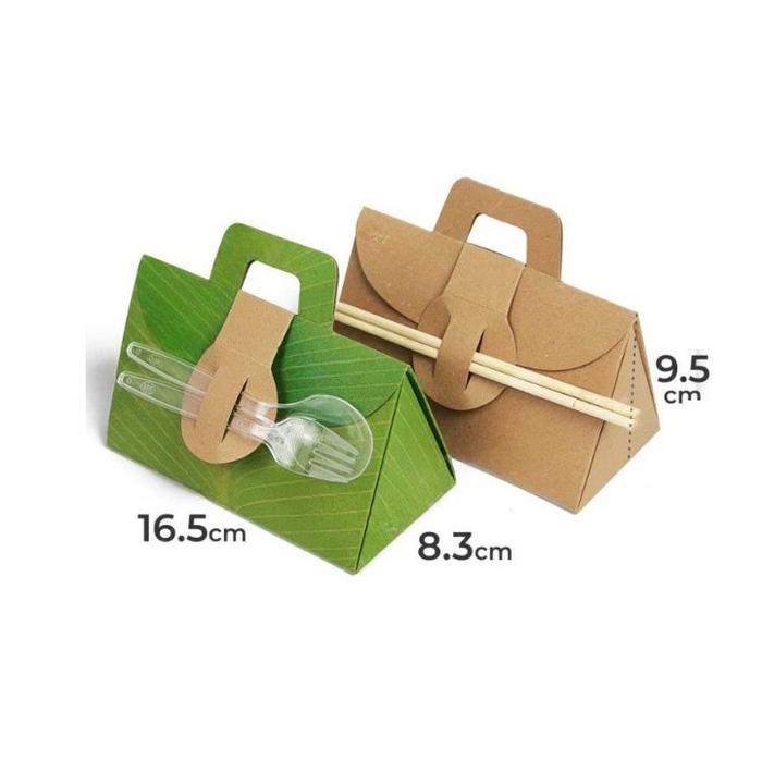 Gambar kardus tenteng tempat nasi rice pack lunch box dus tempat makan siang - DAUN PISANG dari melatimart_NEW undefined Tokopedia