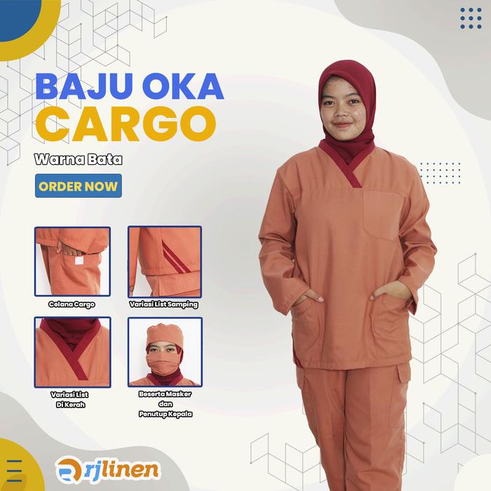 Gambar Setelan OK Celana Cargo/Baju OKA Celana Cargo/Setelan OKA Model Cargo - Bata, M dari Rumahjahitid undefined Tokopedia