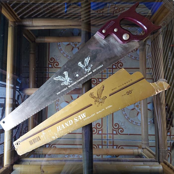 Gambar Gergaji Potong TANAYA 20" Old Stock Hand Saw 3 Sun 2 Eagle dari BKM Coffee undefined Tokopedia