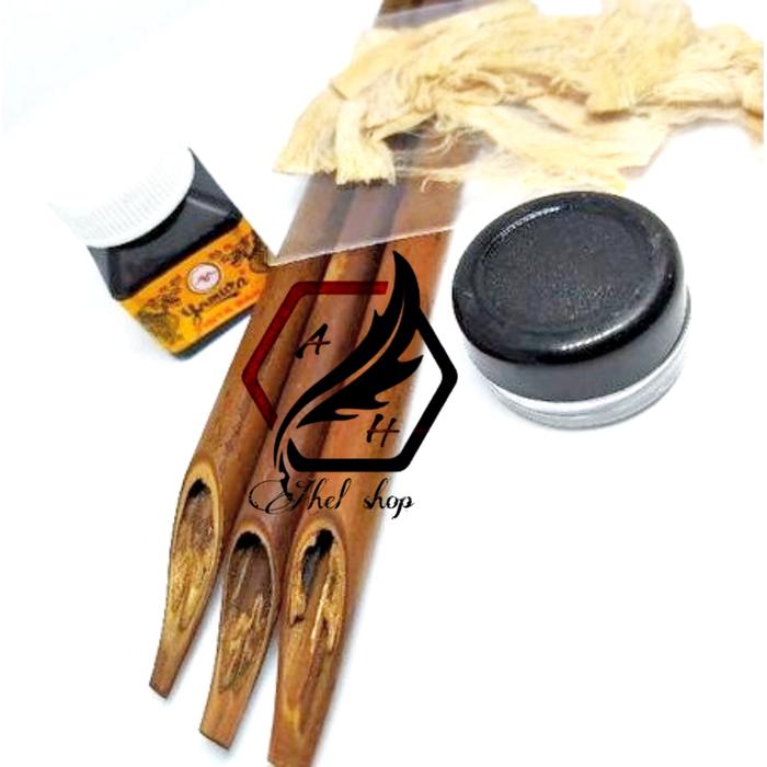 Gambar handam kaligrafi satu set tinta yamura - pena saja dari Ahel shop undefined Tokopedia