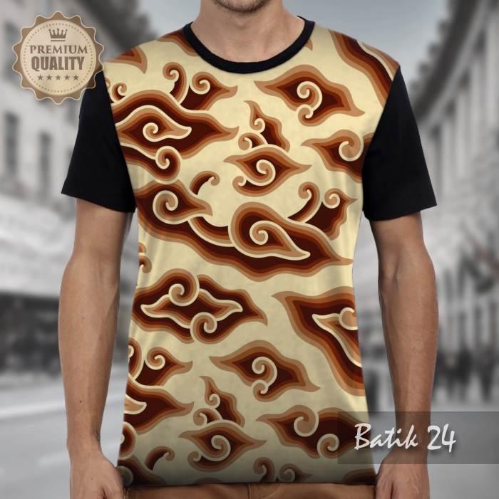 Gambar KAOS BATIK PREMIUM Keren Halus Tshirt Batik Pria dan Anak Distro - BATIK 24, S dari kaosbajuku undefined Tokopedia
