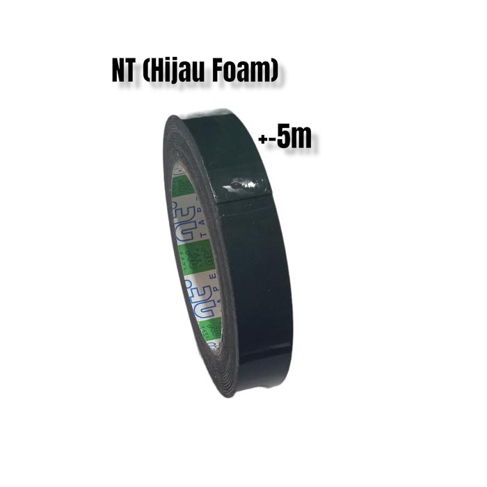 Gambar Double Tape Foam 3m | Double Tape Hijau Foam | Isolasi Tip Foam 1 Inch - NT (Hijau Foam) dari Kapten Material undefined Tokopedia