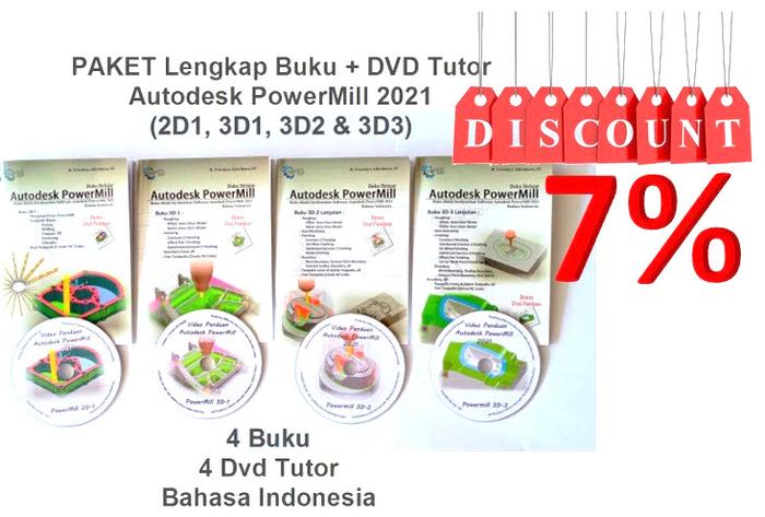 Gambar Paket Buku Autodesk PowerMILL (2D1, 3D1, 3D2, 3D3) + Dvd Panduan - Buku + DVD dari Bento book shop undefined Tokopedia
