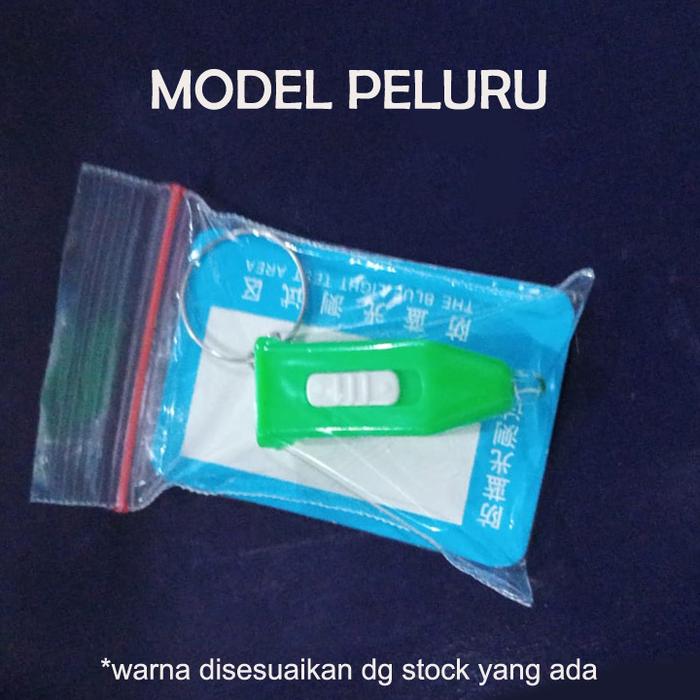 Gambar Senter dan Kartu Tes Kacamata - Blue Light Torch and Card Test - Model Peluru dari mushikyo undefined Tokopedia