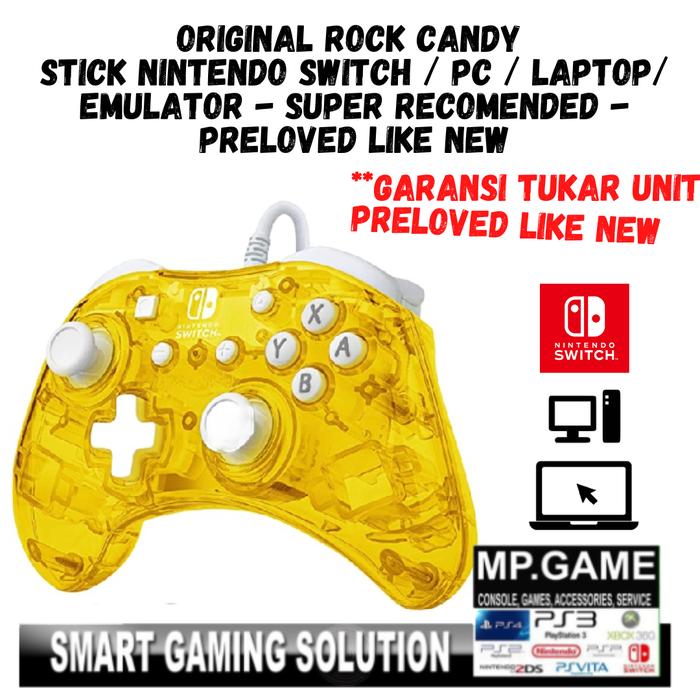 Gambar Rock Candy Original Stik Switch Laptop PC Wired Joystick Gamepad - Kuning dari Mpgame88 undefined Tokopedia