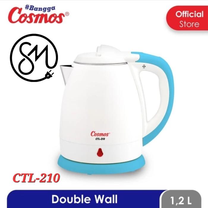 Gambar Ketel Listrik Cosmos CTL-210 CTL210 teko elektrik ceret 1.2 L liter dari Sinar Matahari SM AMIN undefined Tokopedia