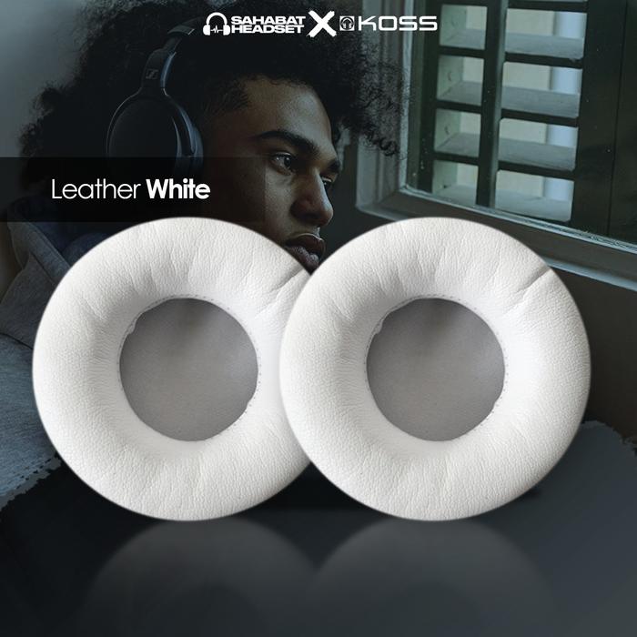 Gambar Earpad Ear Cushion Earcup KOSS PORTA PRO KSC75 Bantalan Busa Pad Foam - Leather White dari sahabatheadset. undefined Tokopedia