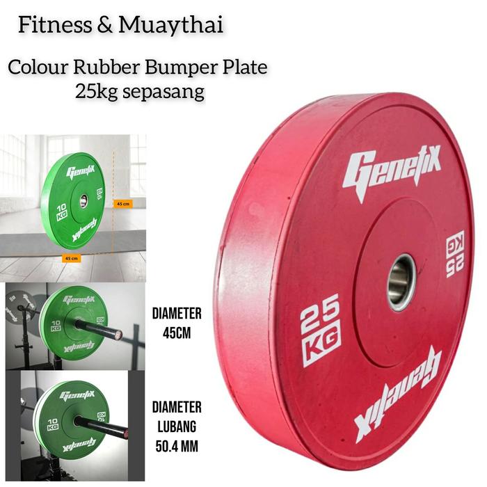 2️⃣ バンパープレート55ポンド （約25kg） ラバー KINSEI 【公式通販】