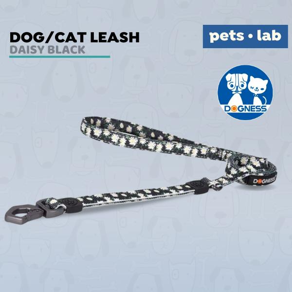 Gambar Dogness Leash Dog Cat Tali Tuntun Anjing Kucing Reflective Elastic - Daisy Black, M/L dari Pets Lab undefined Tokopedia