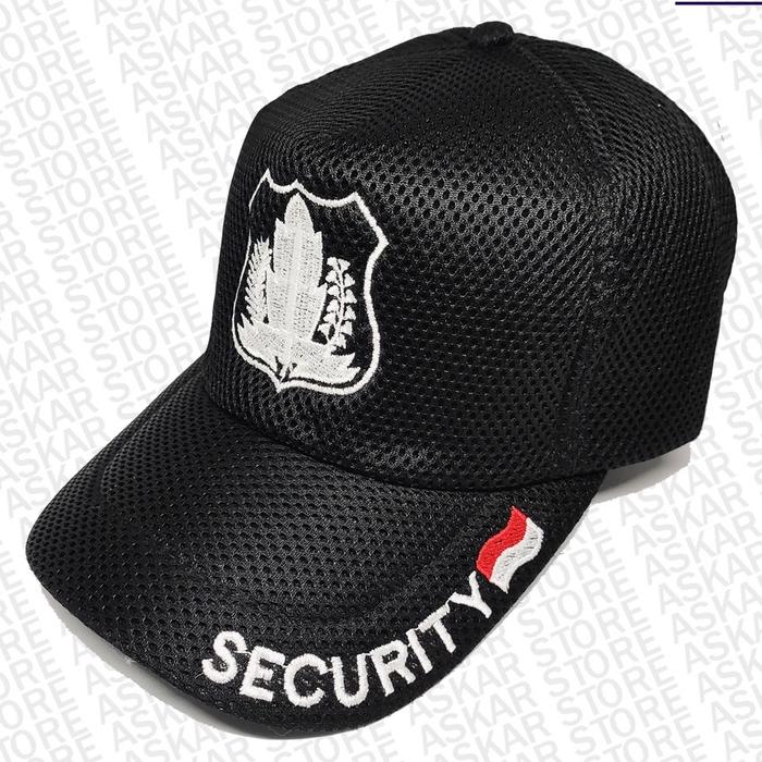 Gambar topi double mes - SECURITY dari Mz tegal undefined Tokopedia