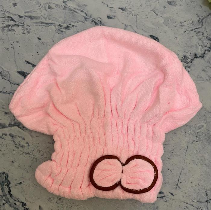 Gambar Handuk Keramas Quick Drying Hair Cap Microfiber Topi Pengering Rambut - pink muda dari Mega Indo Grosir undefined Tokopedia
