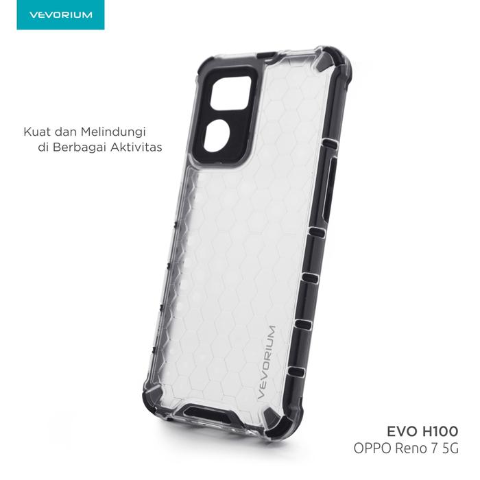 Gambar VEVORIUM EVO H100 OPPO Reno 7 Reno7 5G Hybrid Soft case Hard Case - CLEAR dari Vevorium undefined Tokopedia