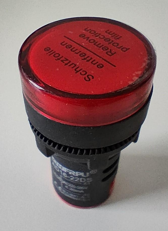 Gambar Lampu Indikator / Pilot Lamp LED untuk Panel Listrik AD16-22DS - Merah dari Toko Multi Proses Kontrol undefined Tokopedia