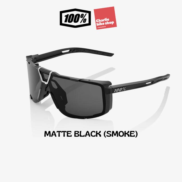 Gambar Kacamata Road Bike Sunglasses 100% One Hundred Percent EASTCRAFT - MattBlack/Smoke dari Charlie Bike Shop 2 undefined Tokopedia