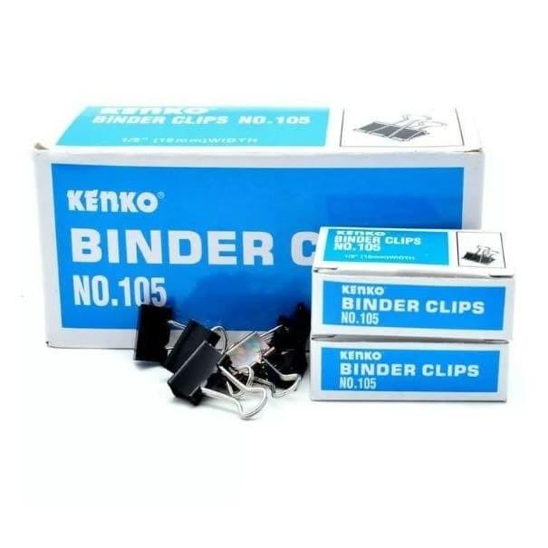 Gambar Binder Clip Klip Penjepit Kertas Hitam 105 107 111 155 200 260 280 300 - 105(15mm) dari Atk Berkat Store undefined Tokopedia