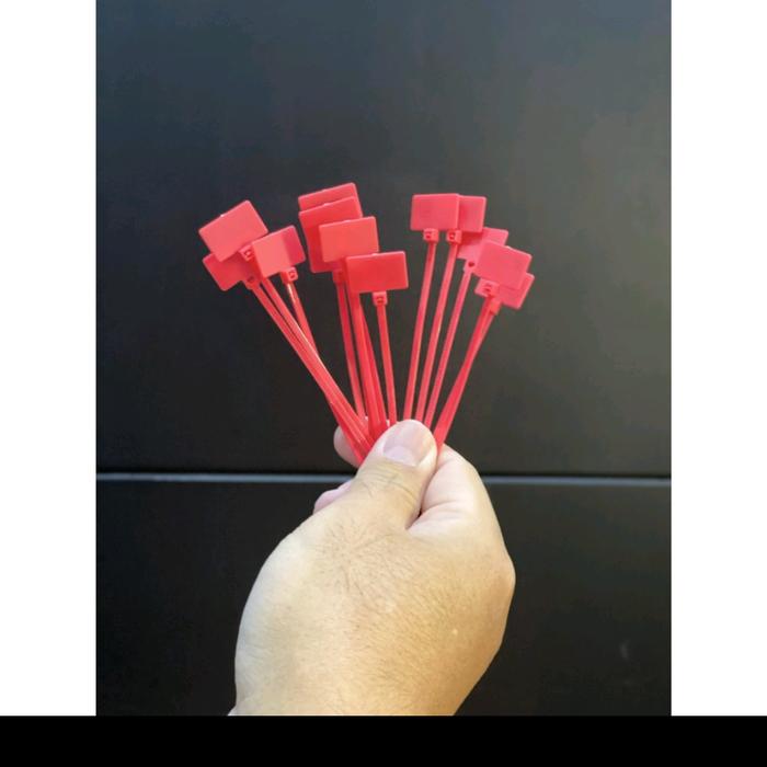 Gambar Kabel Tis Cable Ties Label B 2.5x100 Warna - Merah dari AmecoShop undefined Tokopedia