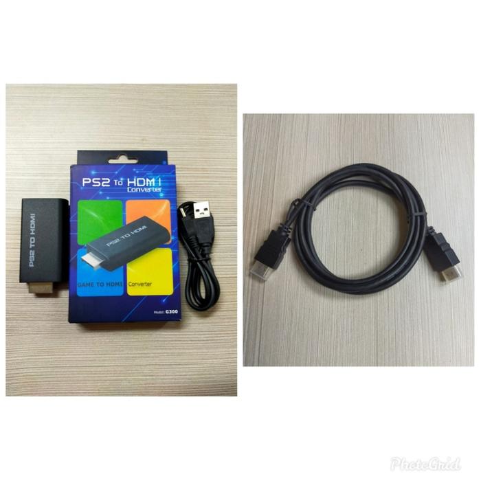 PS2 PS Kabel HDMI Konverter Converter AV Komponen PS1 PS3 Full HD  CONVERTER+HDMI