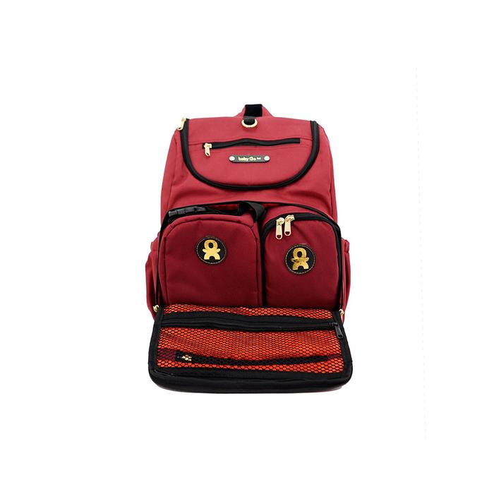 Gambar BabyGO Inc Harley Backpack Diaper Bag Baby Go - Maroon dari Little Sam House undefined Tokopedia