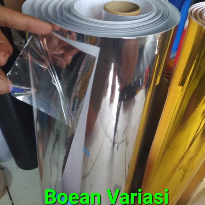 Gambar Sticker skotlet mirror chrome silver dari BOEAN VARIASI-2 undefined Tokopedia