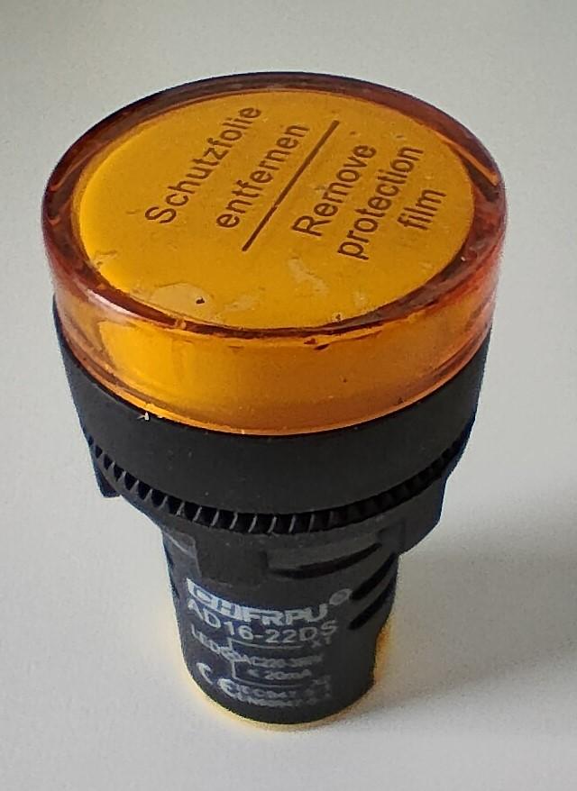 Gambar Lampu Indikator / Pilot Lamp LED untuk Panel Listrik AD16-22DS - Kuning dari Toko Multi Proses Kontrol undefined Tokopedia