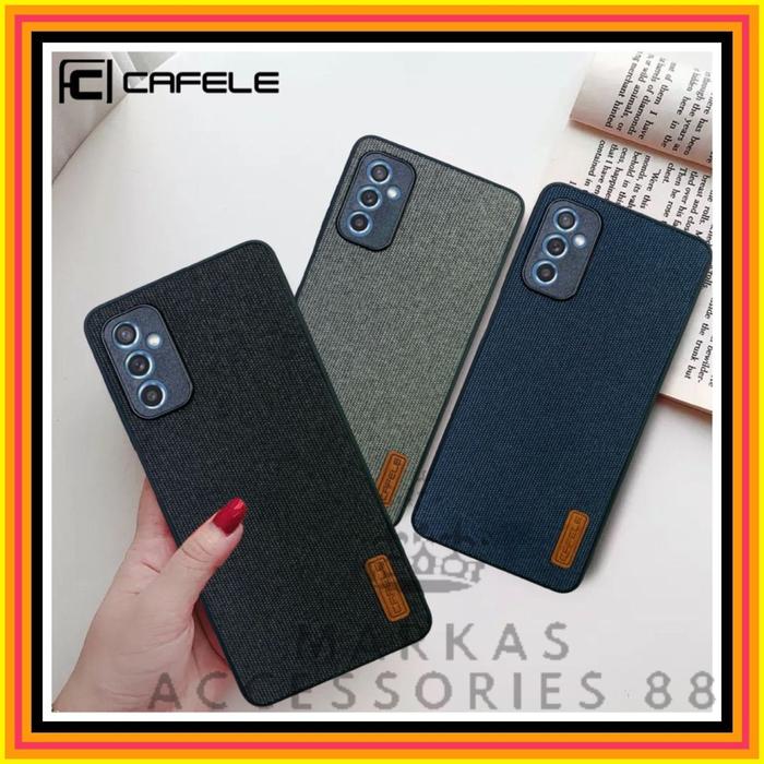 Gambar SAMSUNG GALAXY M52 5G CASE FABRIC DENIM ORIGINAL HARD SILICONE CAFELE - SAM.G M52 5G, BLACK dari Markas acc 88 undefined Tokopedia