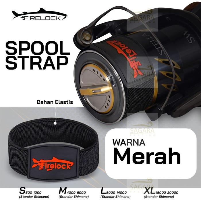 Gambar Pengikat Tali Pancing Spool Reel | Spool Strap FireLock Reel Spinning - Merah, S dari Sagara Pancing undefined Tokopedia