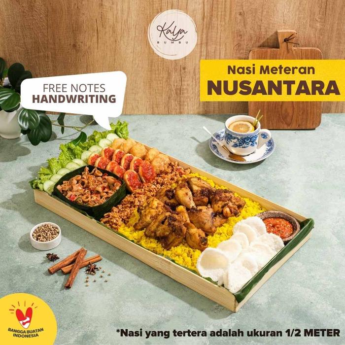 Gambar Nasi Meteran Nusantara 4-5 Orang / 8-10 Orang - No MSG - No Pengawet - - Nasi Uduk, 1 Meter dari Kaya Bumbu Jakarta undefined Tokopedia