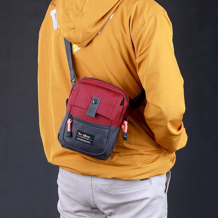 Gambar Tas Selempang Mini Pria Sling Bag Kerja Berkualitas - Merah dari Kalief Store_NEW undefined Tokopedia