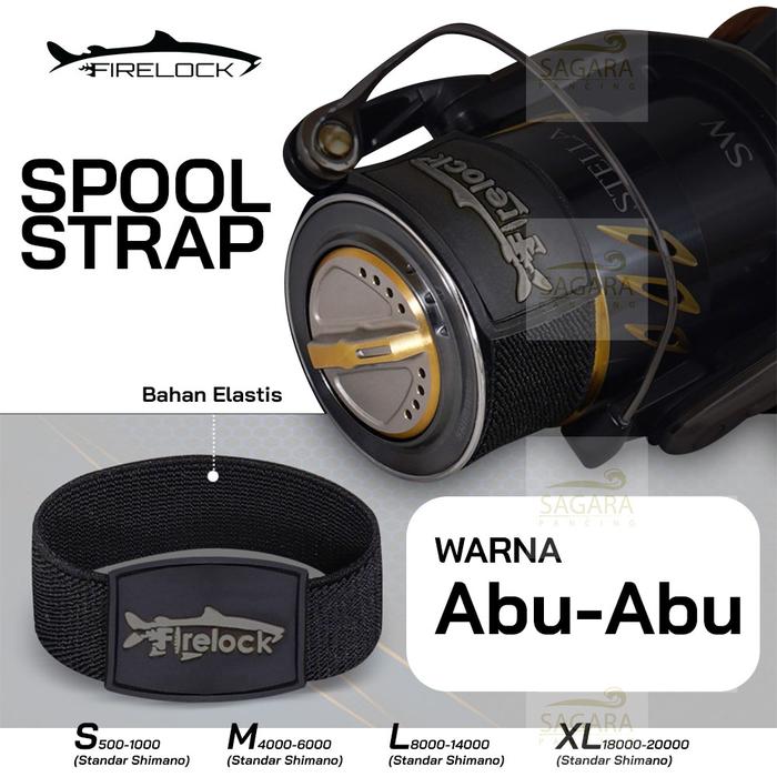 Gambar Pengikat Tali Pancing Spool Reel | Spool Strap FireLock Reel Spinning - Abu-abu, S dari Sagara Pancing undefined Tokopedia