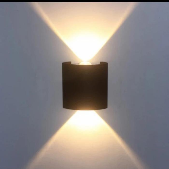 Gambar lampu dinding minimalis led 2 arah wall lamp lampu pilar led 2 arah - OVAL 2 WATT dari starlight.electric undefined Tokopedia