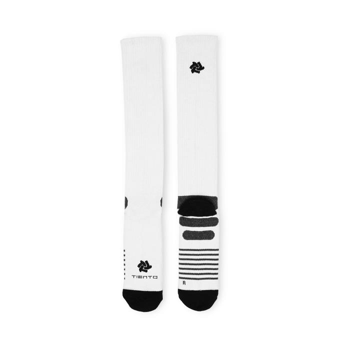 Gambar Tiento Long Compression Socks Black Kaos Kaki Olahraga Ketat Panjang - White, M dari TIENTO INDONESIA undefined Tokopedia