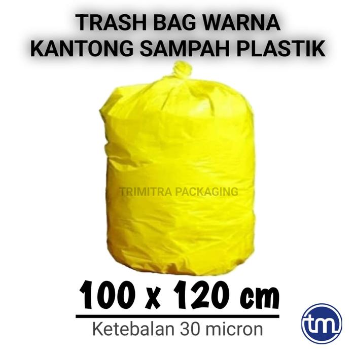Gambar TRASH BAG / KRESEK SAMPAH 100 X 120 CM - Kuning dari Trimitra Packaging undefined Tokopedia