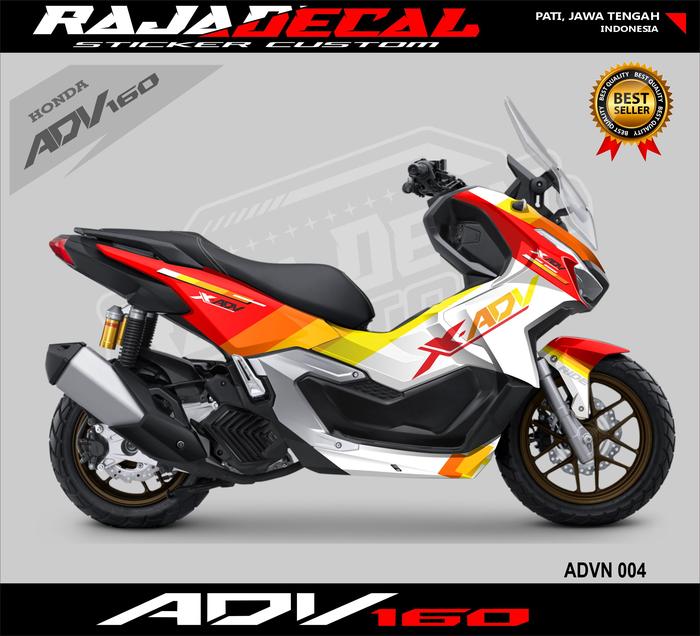 Gambar MODIFIKASI STIKER DECAL ADV 160 - DECAL ADV 160 MOTIF X ADV ADVN 004 - Putih dari RajaDecal undefined Tokopedia