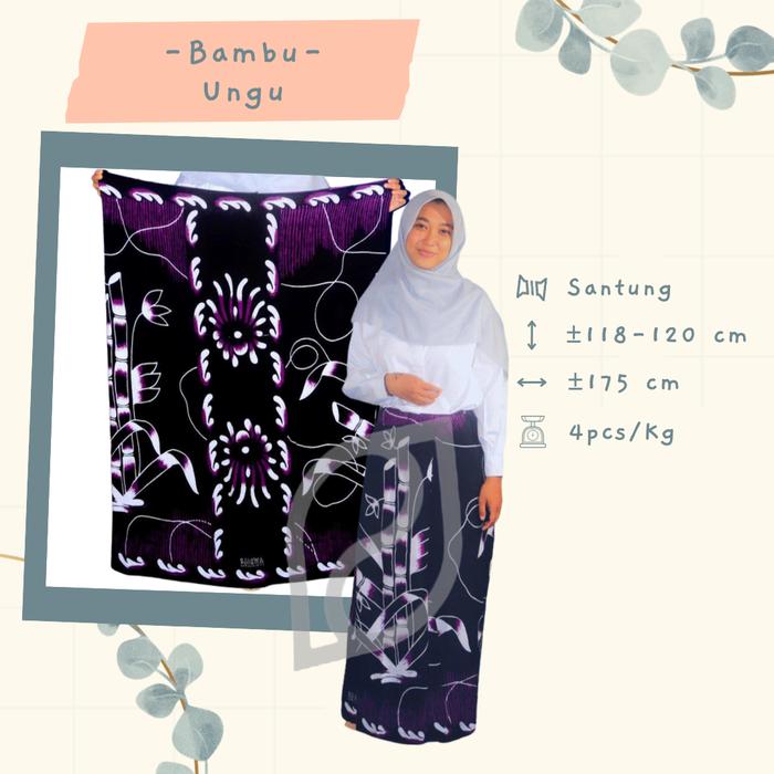 Gambar Motif Bambu | Sarung Wanita | Sarung Goyor | Sarung Santriwati - Ungu dari Persarungan Duniawi undefined Tokopedia