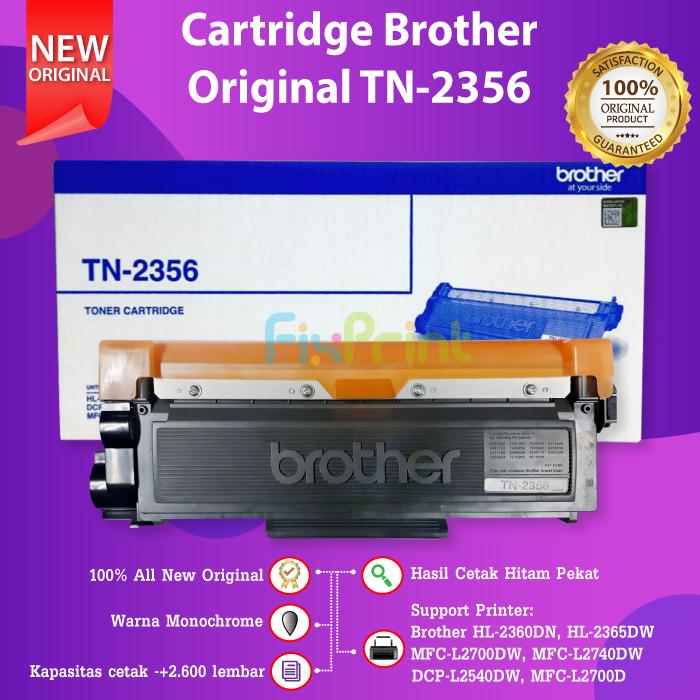 Gambar Brother Toner TN-2356 High Original HL-2365DW DCP-L2540DW TN2356 - ORIGINAL dari FixPrint Indonesia undefined Tokopedia
