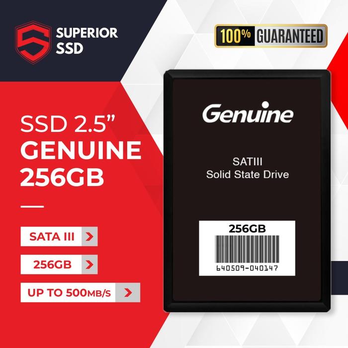 Gambar Genuine SSD Sata III 128GB/ 256GB/ 512GB 2.5" - 256GB dari Superior SSD undefined Tokopedia