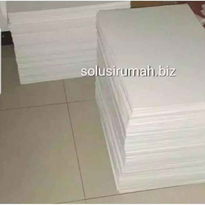 Gambar PVC SHEET BOARD Lembaran 8mm /100cm 8 MM PLASTIK PAPAN FOAM PUTIH - Putih, Kotak dari SOLUSI RUMAHKU13 undefined Tokopedia