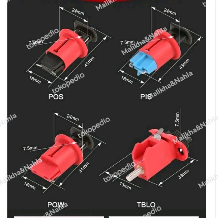 Gambar MCB Circuit Breaker Isolation Lock Pin Out/In Lockout Devices - POS dari Malikha&Nahla undefined Tokopedia